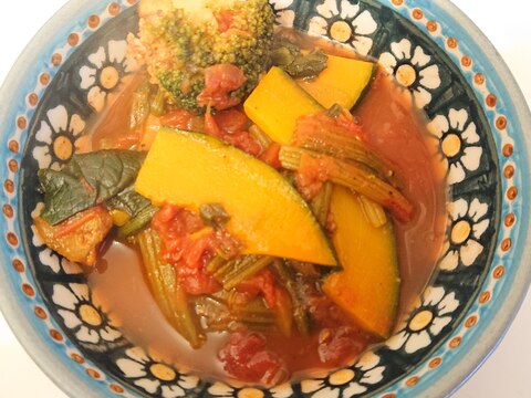 野菜たっぷり ミネストローネ風トマトコンソメスープ